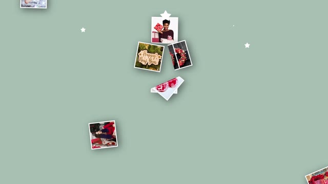 Christmas Tree Photo Collage Intro