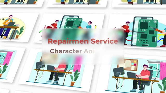 Repair Service Explainer Animation Scene