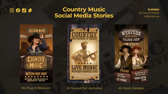 Western Music Instagram Stories