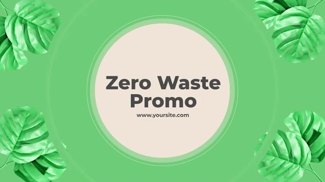 Zero Waste Save The Planet Promo