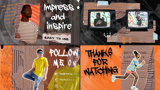 Urban Collage Endscreens After Effects