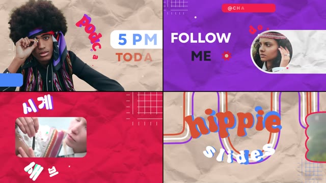 Hippie Youtube Slides For After Effects