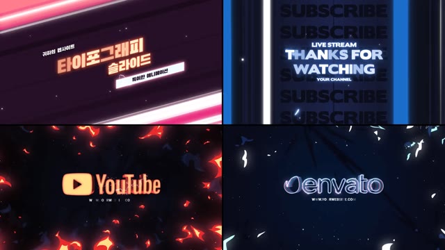 Typography Slides After Effects