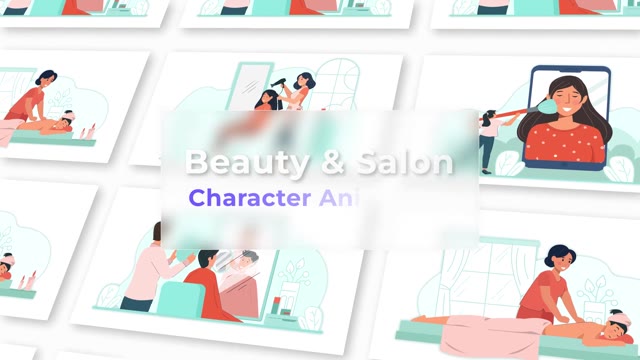 Beauty And Salon Animation Scene Pack