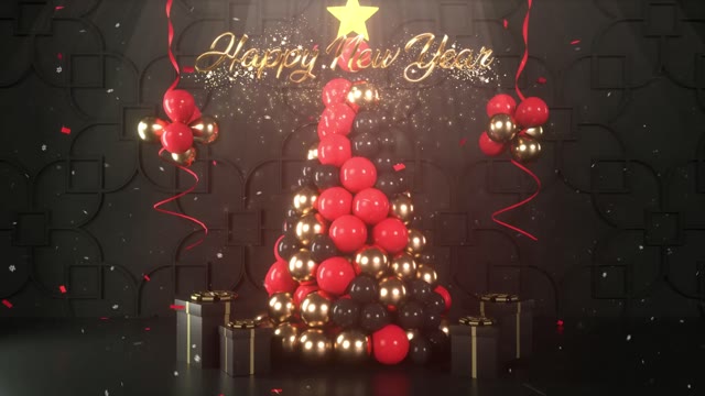 Christmas Tree 3D Logo Reveal