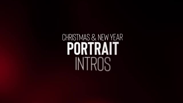 Christmas New Year Portrait Intros