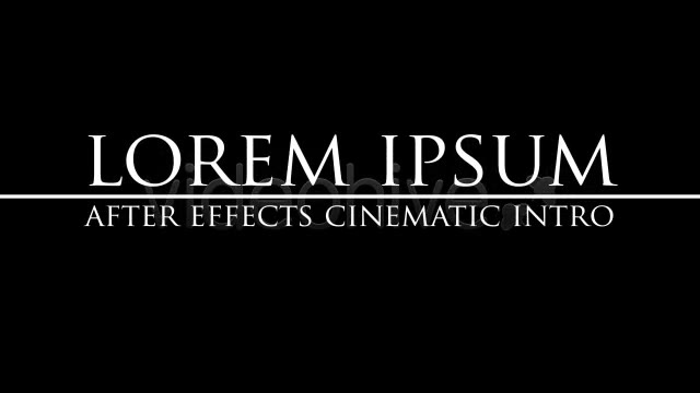 Cinematic Opener Lorem Ipsum