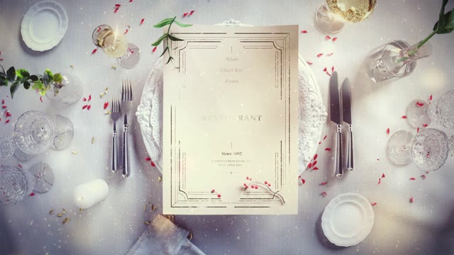 Christmas Restaurant Menu Slideshow