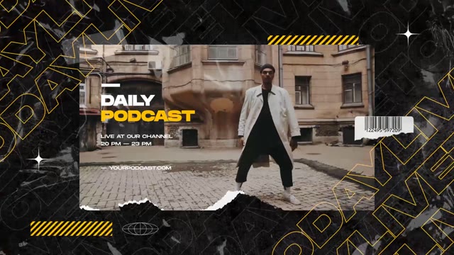 Podcast Opener Urban Hip Hop Promo Dynamic Music Talkshow Youtube Vlog Intro