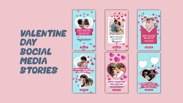 Valentine Day Social Media Stories