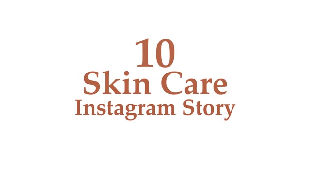 Skin Care Social Media Stories