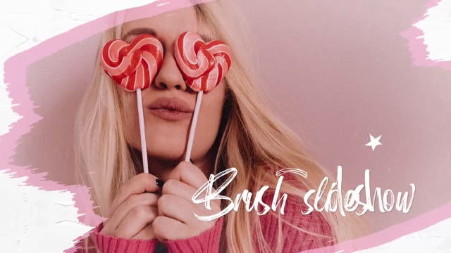Brush Slideshow After Effects