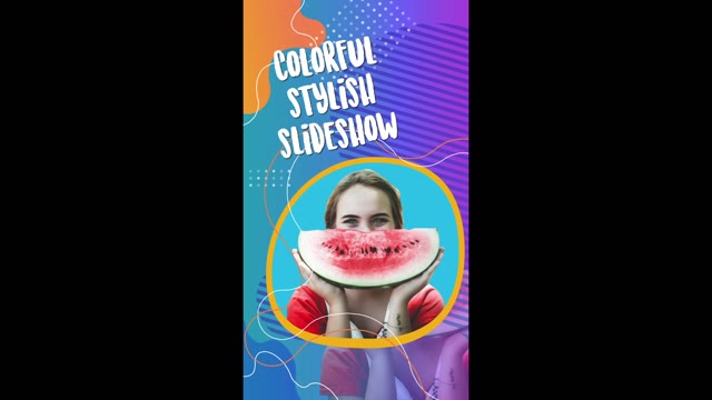 Colorful Social Media Slideshow After Effects