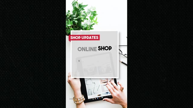 Online Shop Vertical Promo Slideshow After Effects