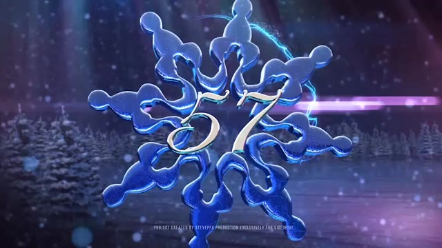 New Year Snowflake Countdown