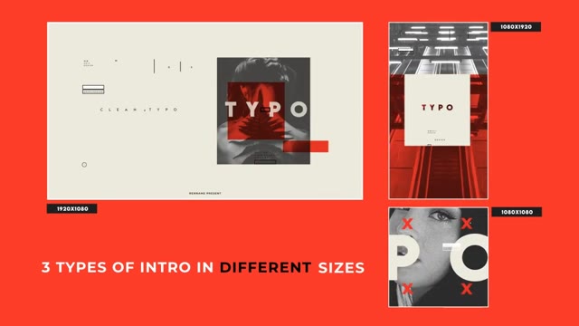 Clean Visual Typographic Intro