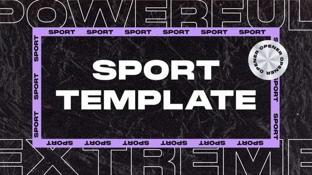 Sports Typographic Promo