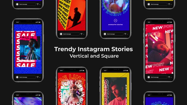Trendy Instagram Stories Vertical And Square