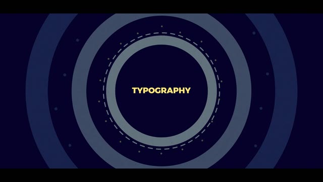 Geometry Typography Opener