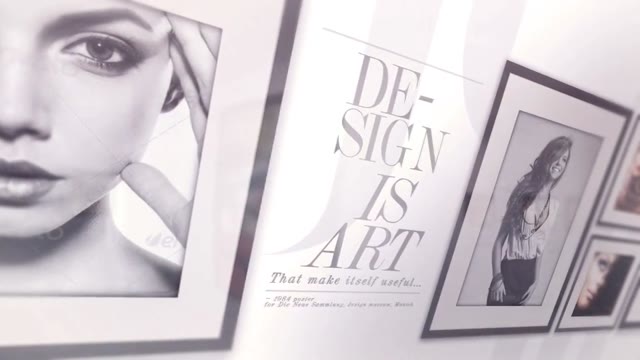 Elegant Photo Gallery On The Wall