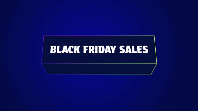 Black Friday Product Sale Promotion Animation