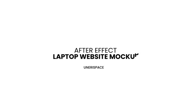 Laptop Website Showcase Mockup
