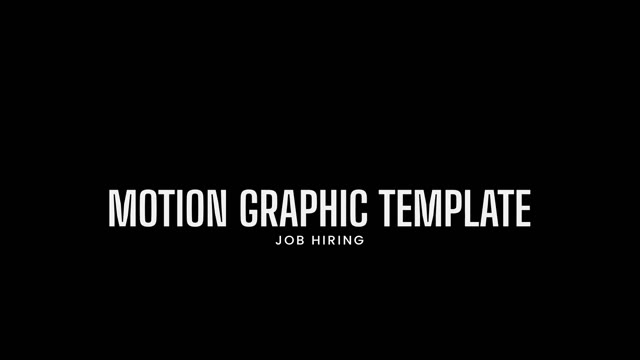 Reels Job Hiring After Effects Project Files