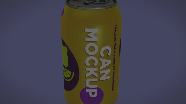 Aluminum Can Mockup