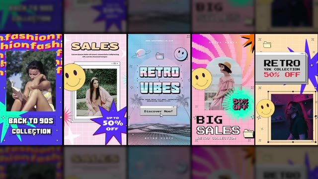 Retro Y2k Stories Pack
