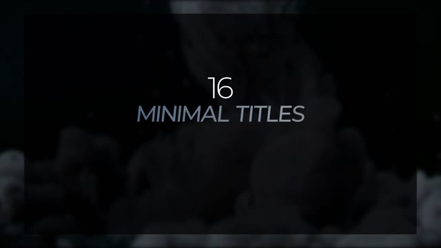Minimal Titles Pack After Effects