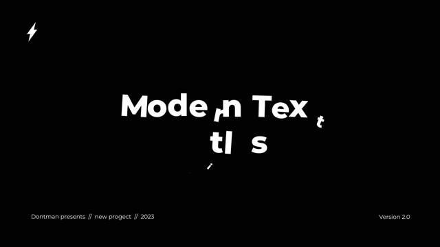 Modern Text Titles 20 Ae