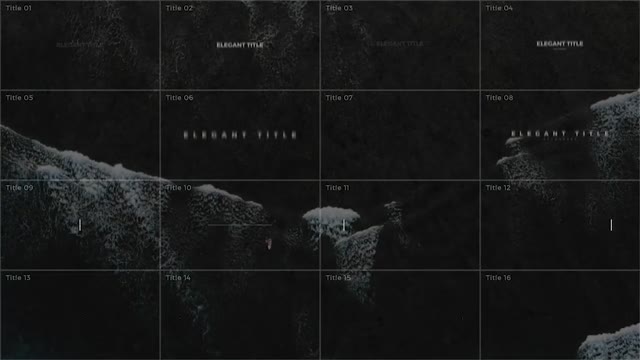 Elegant Titles After Effects