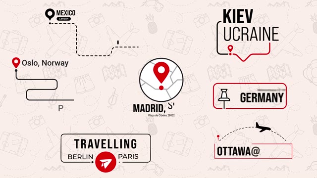 Travel Destination Location Titles Lowerthirds Text Package Part 1