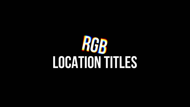 Rgb Location Titles After Effects