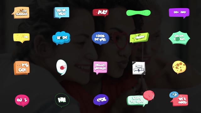 Speech Bubbles And Titles For After Effects