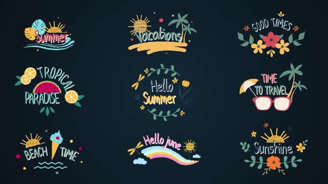 Summer Travel Titles After Effects