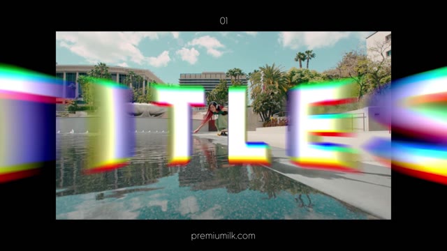 Fast Titles Pack Color Distortion