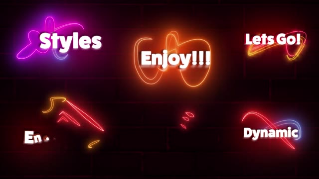 Neon Text Animation