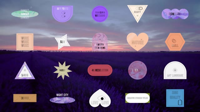 Imagination Sticker Titles For After Effects