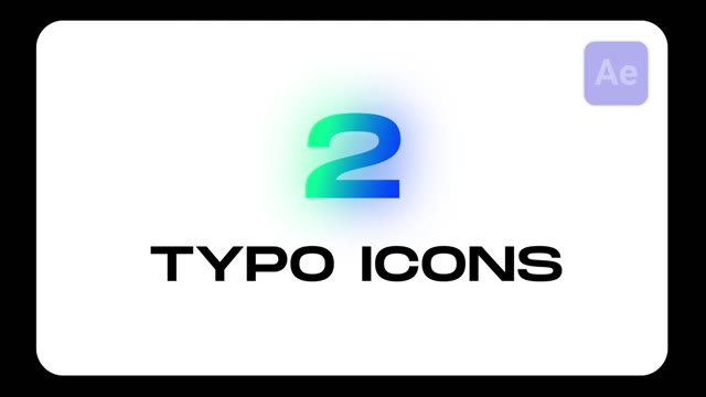 Typo Icons For After Effects