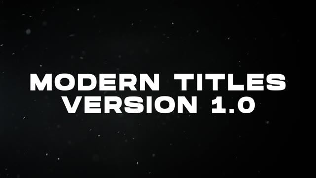 Modern Titles 40 After Effects
