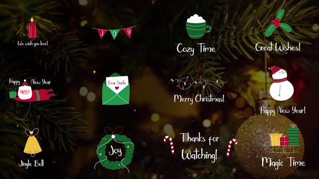 Hand Drawn Christmas Titles For After Effects