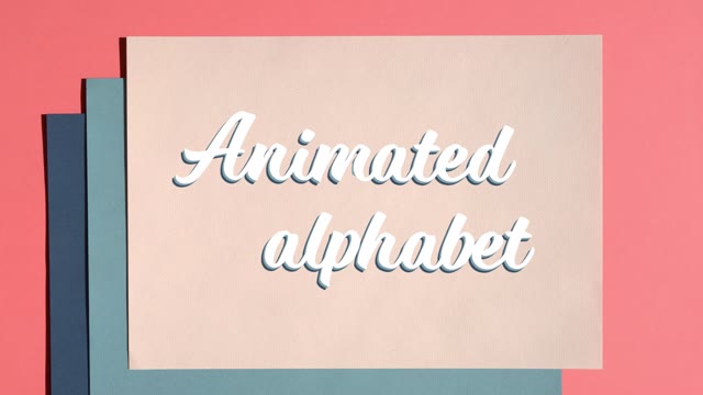 Animated Alphabet After Effects