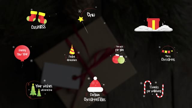 Christmas Cartoon Titles After Effects