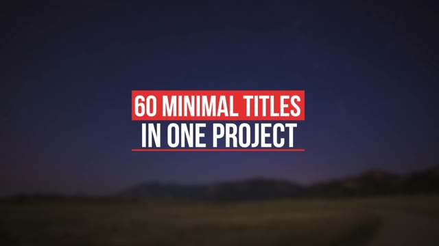 60 Minimal Titles