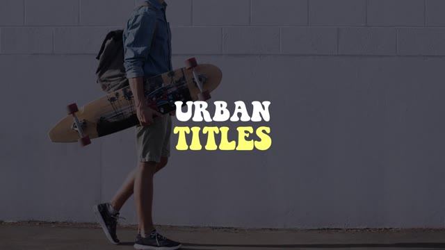 Cartoon Urban Titles After Effects
