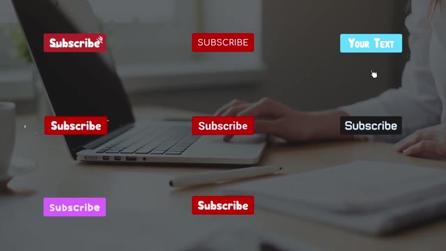 Subscribe Buttons After Effects