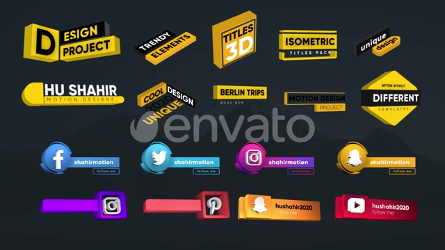 Isometric Titles Pack