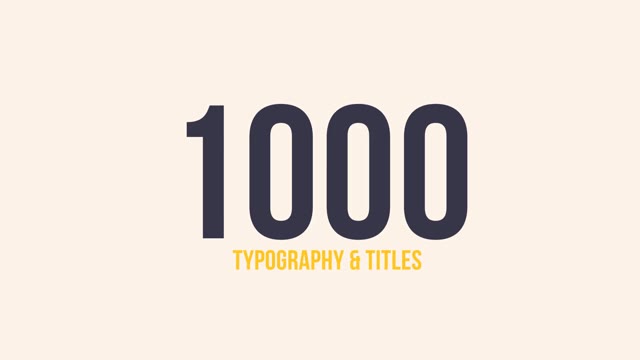 900 Typography Titles