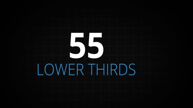 55 Lower Thirds